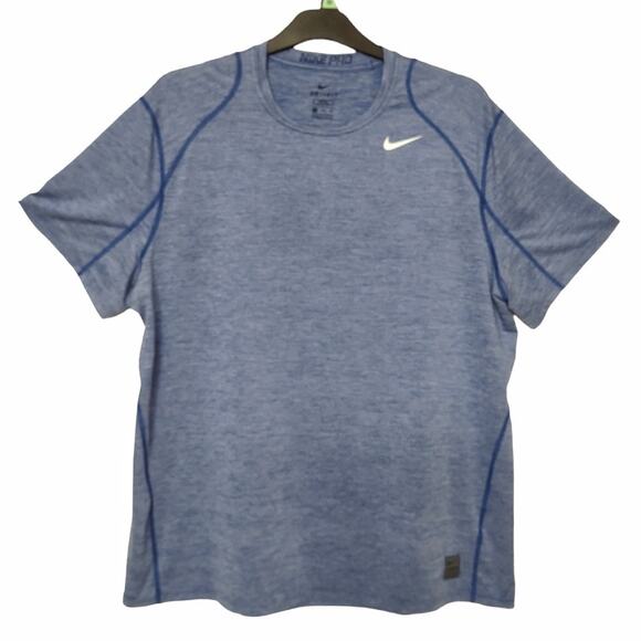 Mens NIKE PRO Short Sleeve Top Plus Size XXL Athletic Running Dri Fit Activewear - Picture 1 of 7
